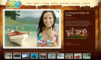 Página Web de Sortilegio del Caribe