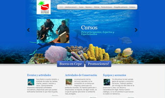 Diseño de Página Web en Maracay - puerto escondido dive center